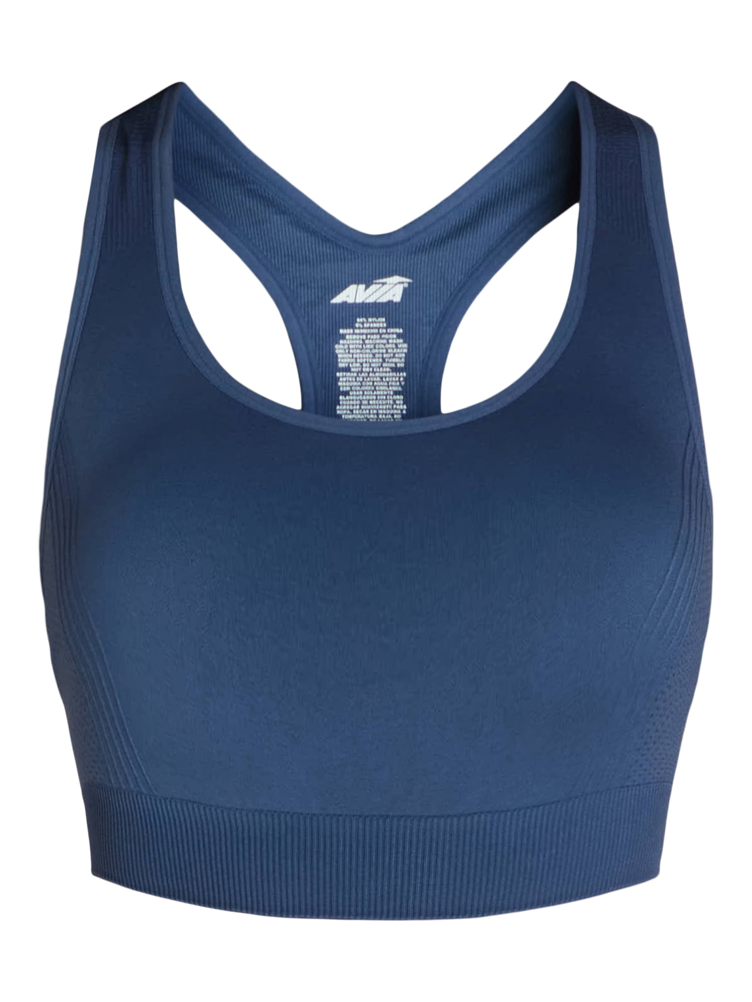 Avia Women's Medium Support Seamless Racerback Sports Bra, Sizes S-XXXL