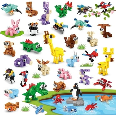 Insoon 30 Packs Mini Animal Crossing Building Block Sets, 810 PCS Party Favor Gifts for Kids 6 