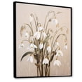 thumbnail image 2 of Designart "Moonlit Galanthus Display III" Snowdrops Floater Framed Wall Decor, 2 of 5