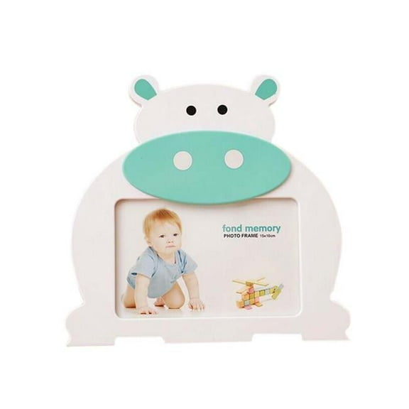 Panda Superstore  6 in. Creative Cartoon Cute Baby Photo Frame - Blue Cows Models