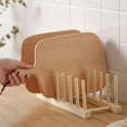 thumbnail image 5 of Kitchen Dish Drain Rack Wooden Book Cups Display Stand Tray Plate Drying Shelf Dishes Plate Drying  Shelf  For Kitchen Holder, 5 of 10