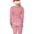 thumbnail image 4 of Doublju Women's Long Sleeve Striped Pajama Sleepwear 2 pcs Set (Plus Size Available), 4 of 4