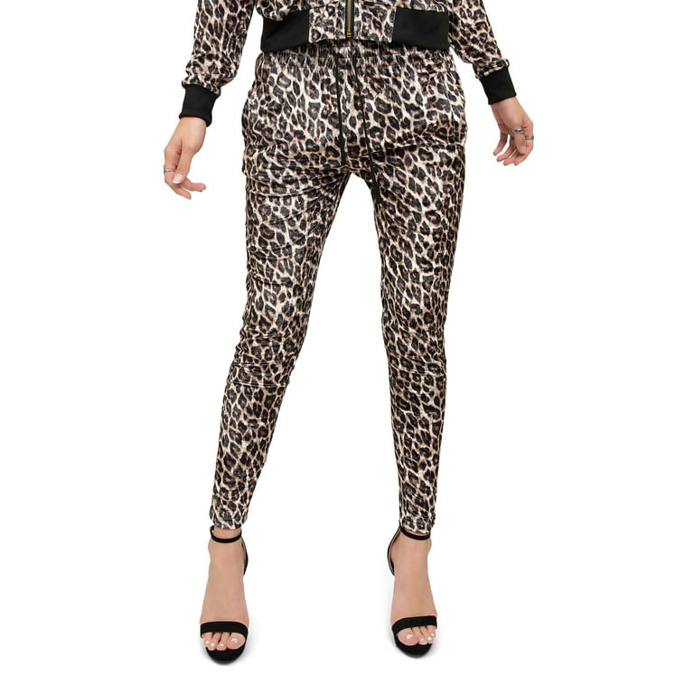 Leopard cheap velour tracksuit