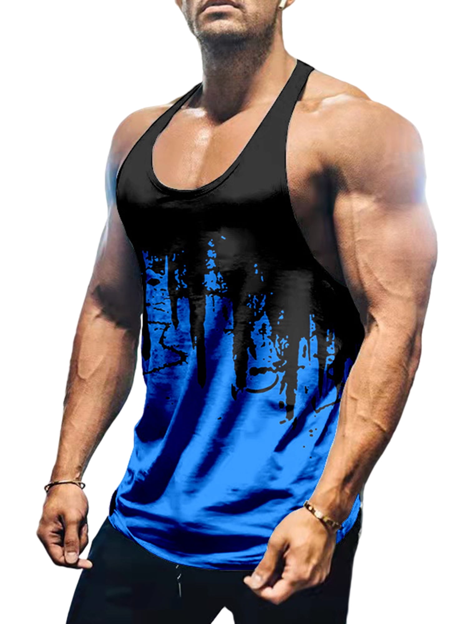 MAWCLOS Mens Muscle Shirts Sleeveless 