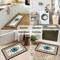 thumbnail image 5 of Evil Eye Kitchen Rugs Set of 2 Boho Non-Slip White Kitchen Rug and Mat Cushioned Kitchen Runner Rug Carpets for Kitchen Floor Bedroom Farmhouse Decor 17"x47"+17"x30", 5 of 6