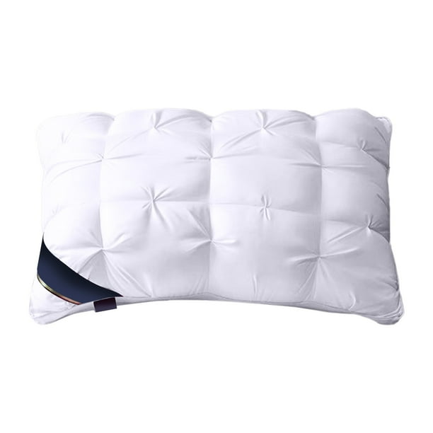 Almohada de terciopelo de algodón con diseño retorcido 3D, lavable y transpirable, ideal para dormir. Almohada suave y de apoyo para quienes duermen boca arriba, de lado o boca abajo. Medidas: 48 x