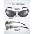 thumbnail image 4 of TINHAO Fit Over Glasses Sunglasses Wrap Around Polarized Sunglasses for Men Women with UV400 Protection for Driving, 4 of 7