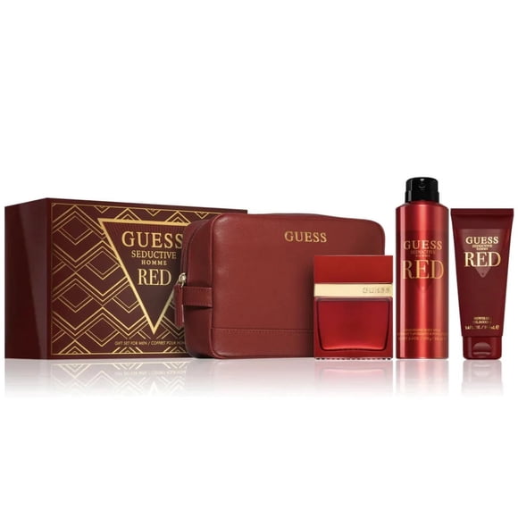 Set 4 Piezas Guess Seductive Red para Hombre EDT
