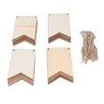 thumbnail image 3 of Oubit Signe de Bois Suspendu Inachevé,48pcs Signe de Bois Suspendu Inachevé Signe de Bois Suspendu Conception State-of-the-Art, 3 of 9
