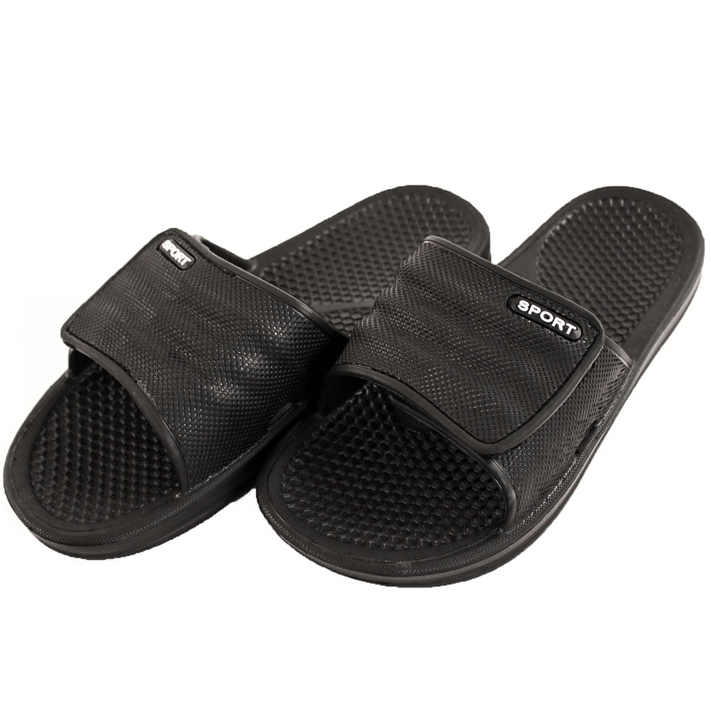 velcro slip on sandals