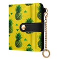 thumbnail image 2 of Small Wallet For Women Bifold Leather Pocket Coin Credit Card Holder With RFID Blocking Pineapple Pattern, 2 of 6