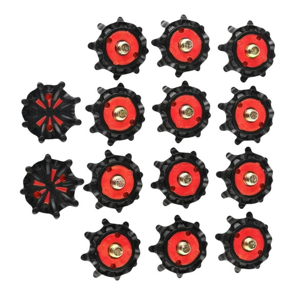 14Pcs Golfs Shoes Spikes Cleats Nonslip Golfs Spikes Pins Replacement Studs Fast Twists Turn Screw Studs Easy to Install
