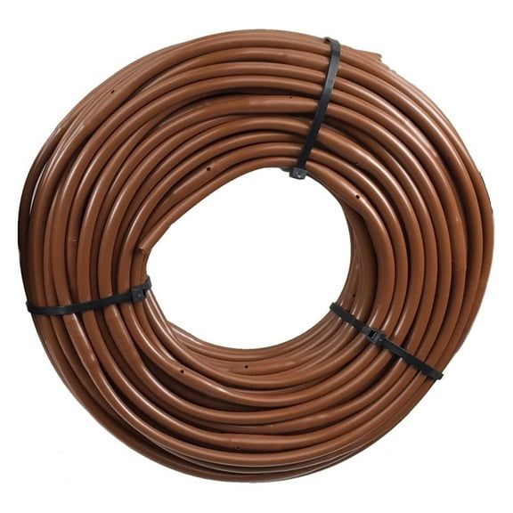 1/4" Dripline 6" Spacing 0.5 GPH 100' Brown Drip Tubing