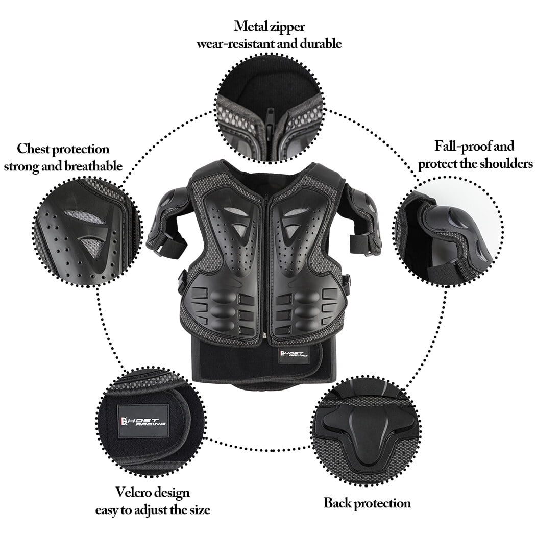 5PCS Kid's Protective Gear Set Breathable Knee Pad Elbow Pad Chest Protector