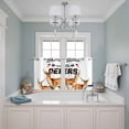 thumbnail image 3 of 2 Panels Kitchen Tier Curtains 39 Inch Length, Deer Grommets Window Treatment Curtain, Wildlife Animals Farmhouse Country Elk Thermal Curtains Drapes for Living Room/Bathroom, 3 of 9