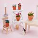 thumbnail image 4 of 5 piezas, 5 estilos, accesorios para plantas en miniatura, escala 1:12, maceta para rosas, modelo de jardín en maceta, decoración de micro paisajes, 4 of 5