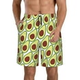 thumbnail image 2 of Uemuo Avocado Pattern Men's Swim Trunks Hawaiian Beach Bathing Suit Swimsuits Beach Quick-Dry Shorts with Pockets-XX-Large, 2 of 9