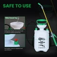 thumbnail image 7 of REALWORK 2pk 1 Gallon Handheld Tank Sprayer with Easy-Carry Shoulder Strap for Lawn, Garden, Yard, in Translucent White With Glove, 7 of 7