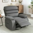 thumbnail image 3 of Techmilly Oversized Recliner Chair，Electric Power  Recliner with Heat Therapy and Massage Function, Adjustable  Recline for Living Room(Dark Grey 35" Seat Width), 3 of 10
