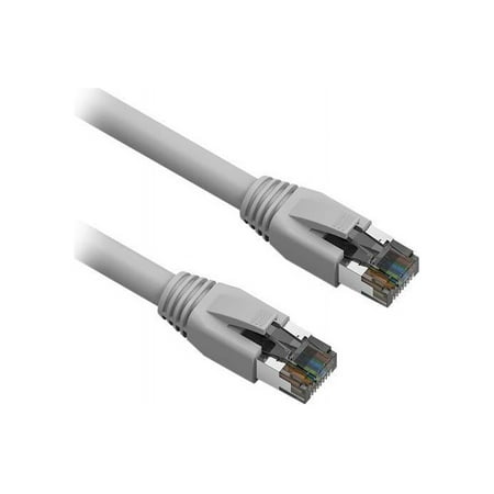 UPC: 0810572025925 | Nippon Labs Cat8 RJ45 15FT Ethernet Patch Internet Network LAN Cable Indoor/Outdoor 24AWG Shielded Latest 40Gbps 2000Mhz Weatherproof S/FTP for Router PS4 PS5 Xbox PoE Switch Modem (Gray)