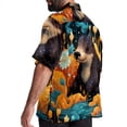 thumbnail image 3 of Platypus Men's Casual Hawaiian Shirt Printed Button Down Short Sleeve Summer Beach Shirts Unisex, 3 of 6