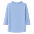 thumbnail image 2 of Blusa George para Mujer, Manga 3/4 Azul Talla Eg, 2 of 4