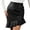 Black, variant on Women's Pure Colored Short Skirt Skirt Tight Leather Skirt Slit Miniskirt Summer Tennis Skirt