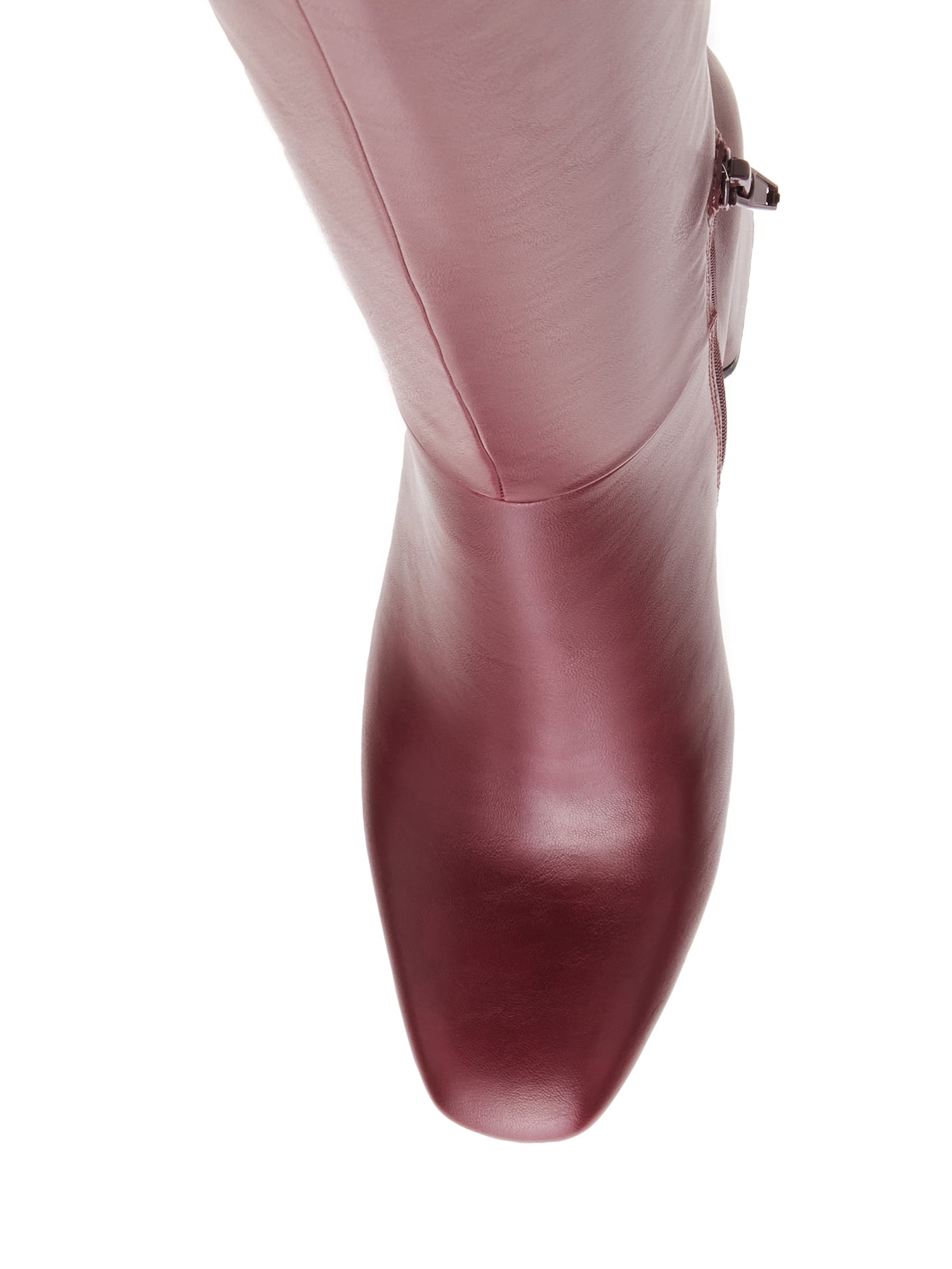 Madden Girl Women's Wesley Block Heel Tall Shaft Boot (Wide Calf Available)