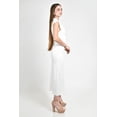 thumbnail image 2 of Vestido midi con detalle drapeado Roman Fashion /Juvenil, 03251 (Blanco) blanco G, 2 of 4