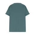 thumbnail image 6 of Povozer Women V Neck T Shirts Casual Summer Tops Tees Loose Fit Tunics with Pocket(AG,3XL), 6 of 6