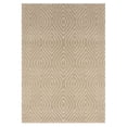 thumbnail image 2 of Laddha Home Designs 5' x 7' Geometric Trellis Indoor Outdoor Area Throw Rug - Beige, 2 of 9