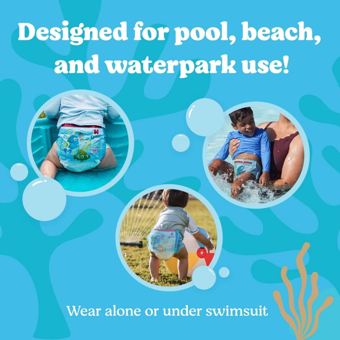 Little Swimmers Disposable Swim Diapers - Size 4 (Medium) - 36ct