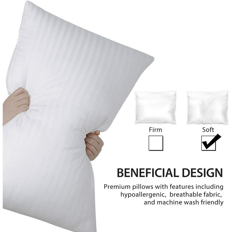  Beckham Hotel Collection Bed Pillows Queen/Standard Size Set of  2 - Down Pillow for Sleeping - Back, Stomach or Side Sleepers : Home &  Kitchen