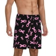 thumbnail image 2 of Fotbe Breast Cancer Awareness Pajama Shorts for Men, Men's Pajama Bottoms, Sleepwear,Short Pajama Pants-XX-Large, 2 of 9