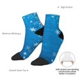 thumbnail image 6 of Naloa Blue Christmas Ankle Socks for Women Non Slip Socks No Show Socks Classic Low Cut Casual Socks Casual Socks, 6 of 7