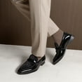 thumbnail image 4 of Bruno Marc Men's Tuxedo Patent Loafers Classic Velvet Slip-on Dress Shoes, 4 of 8