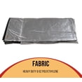 thumbnail image 3 of 30' x 48' Heavy-Duty 8 oz Hay Tarp – 14.5 mil Waterproof Poly Tarpaulin with UV & Frost Resistance, Silver/Black, Tear-Proof Cover for Agriculture, Equipment, 3 of 16