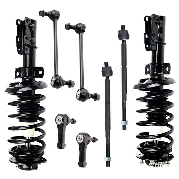 CCIYU Complete Suspension Kit Fits 06 07 08 09 10 11 for Chevrolet HHR, 07 08 for Pontiac G5, 05 06 for Pontiac Pursuit Includes Strut Spring Assembly, Stabilizer Bar Link Kit, Tie Rod End