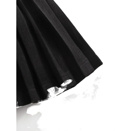 

Casual Heart Print Pleated Black Toddler Girls Skirts (Girl s)