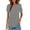 Grey, variant on Dyfzdhu V Neck T Shirts for Women Short Sleeve Loose Fit Summer Tops Basic Tee Casual Plain Tshirt S-5XL Black