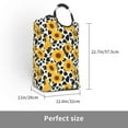 thumbnail image 3 of Lsque Cow Print Sunflower Laundry Basket, Laundry Hamper, Dirty Clothes Hamper for Laundry, Collapsible, Waterproof Laundry Baskets with Aluminum Handles for Laundry, Dorm, Family, 3 of 6