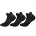 thumbnail image 5 of 3 pares de calcetines baloncesto deporte transpirable hombre agarre antideslizante (corto) negro, 5 of 5