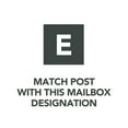 thumbnail image 6 of Gibraltar Mailboxes Patriot Plastic, Mailbox Post, Black, GMB115B, 6 of 7