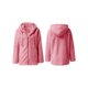 thumbnail image 3 of Chaqueta Ligera y Cálida para Mujer, Grandes, con Capucha y Cremallera, Abrigo de Invierno de Forro , Cárdigan Suave y Afelpado con Bolsillos. Rosa S, 3 of 6
