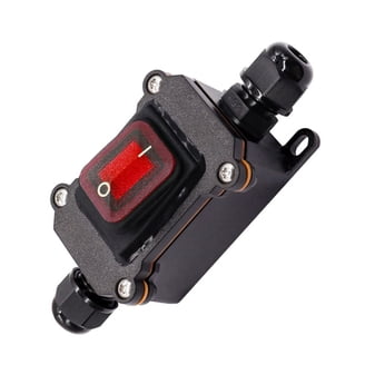 Zing Ear ZE-215 Small Electric Red Illuminated Rocker Switch, 15A