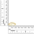thumbnail image 6 of AFFY 0.10CT Natural White Diamond Bypass Heart Promise Ring for Women 14K Yellow Gold over Silver-12, 6 of 6