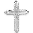 thumbnail image 4 of 14k White Gold AA 125ct Diamond Cross Chain Slide Material Primary - Exquisite Statement Bold Perfect for adding elegance to any outfit, 4 of 4