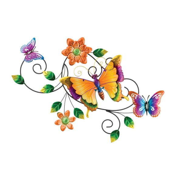 Regal Art & Gift Garden Vibe Wall Decor - Butterfly Metal 18" Metal Art