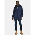 thumbnail image 2 of Big Chill Women's and Women's Plus Chevron Quilted Puffer Jacket with Hood, Sizes S-3X, 2 of 6
