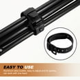 thumbnail image 5 of Uxcell 4 Pcs Silicone Tie Down Strap, 45cm / 18 inch Versatile Wear Resistant Silicone Securing Strap with Black Metal Buckle for Luggage Binding Outdoor Equipment Sorting,Black, 5 of 7